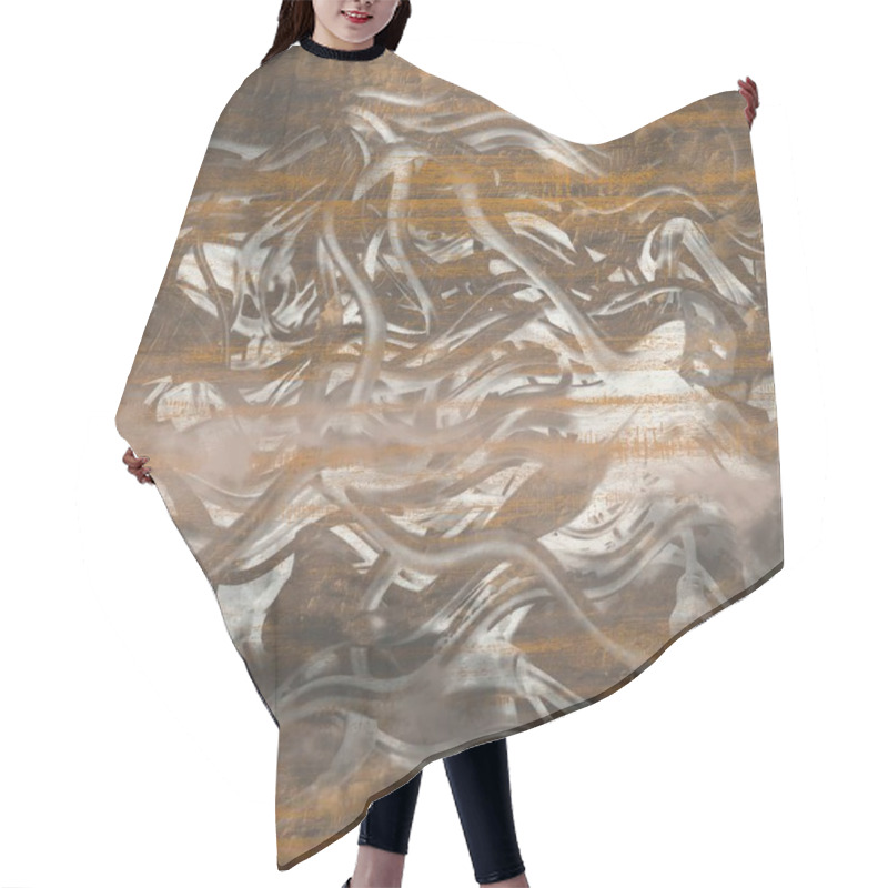 Personality  Abstract Grunge Background With Space  Hair Cutting Cape