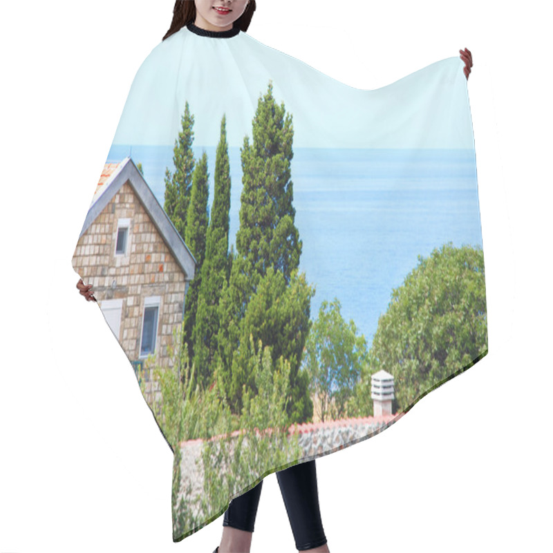 Personality  House On Seaside Hair Cutting Cape