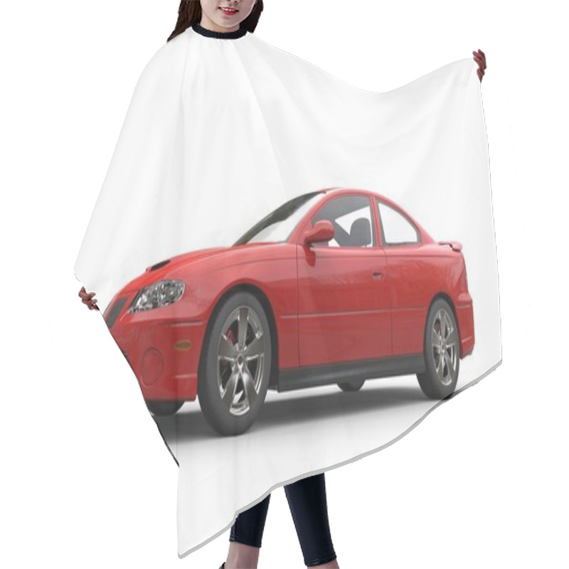 Personality  Red Sports Car - Front Side View Hair Cutting Cape