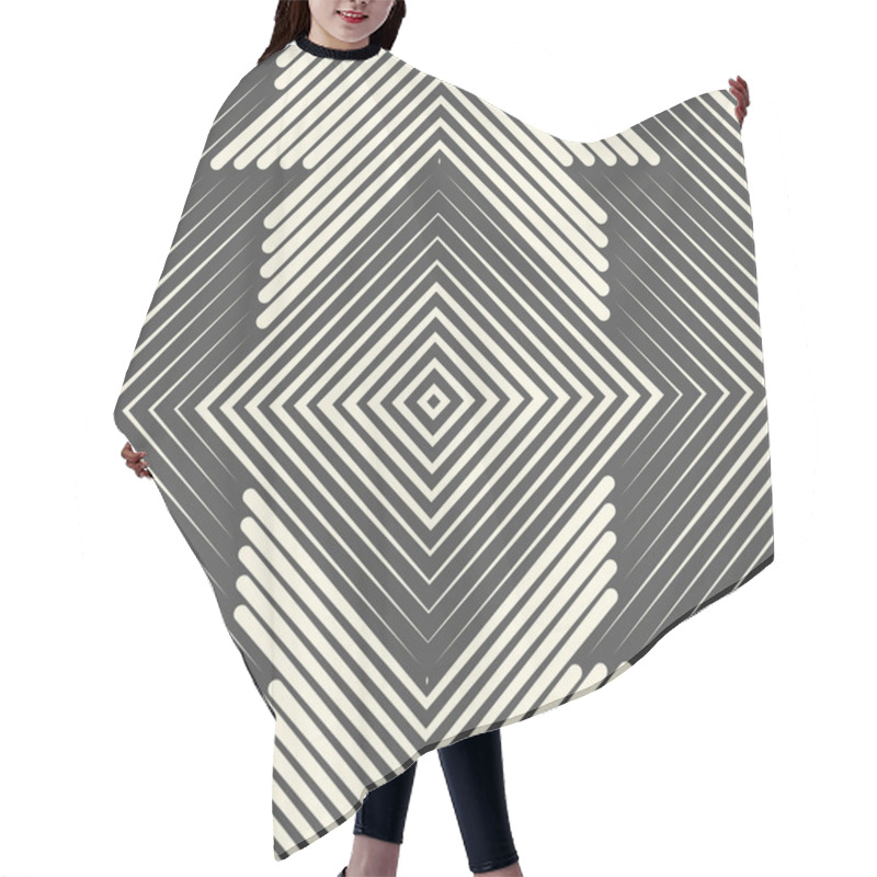 Personality  Seamless Celtic Pattern. Monochrome Sacred Geometry Background Hair Cutting Cape