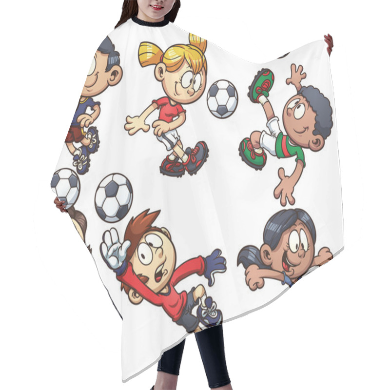 Personality  Soccer Kids Hair Cutting Cape