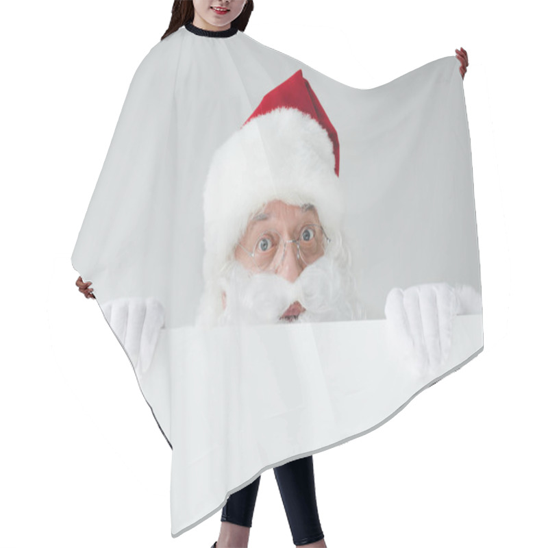 Personality  Santa With Blank Banner Hair Cutting Cape