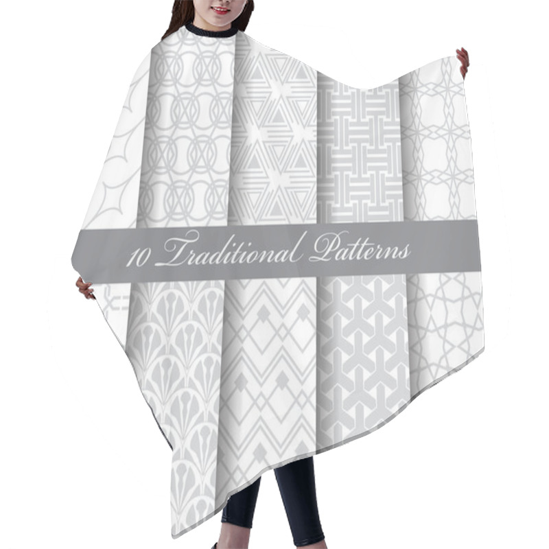 Personality  10 Arbic Patterns Hair Cutting Cape