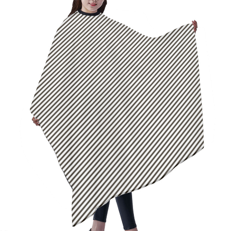 Personality  Seamless Pattern From Diagonal Lines. Endless Striped Background Hair Cutting Cape