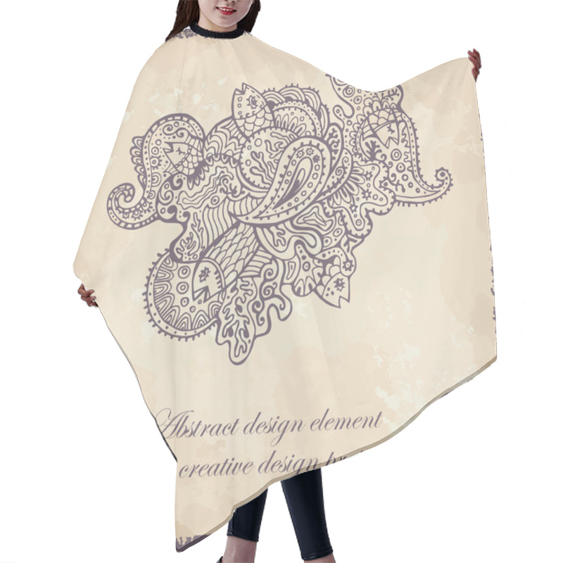 Personality  Abstract Design Tatoo Element Hair Cutting Cape