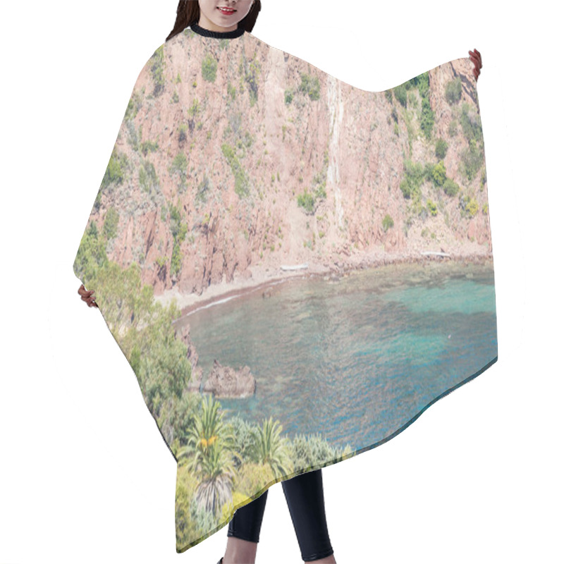 Personality  Seacoast Of The Esterel Natural Park In French Riviera Hair Cutting Cape