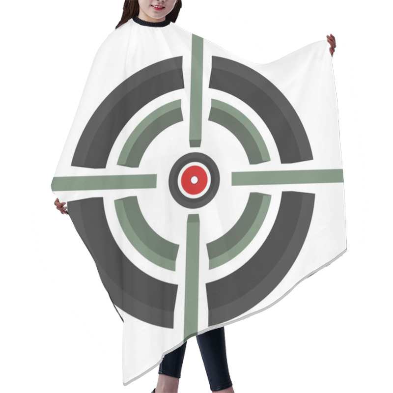 Personality  Cross-hair, Target, Aim Hair Cutting Cape