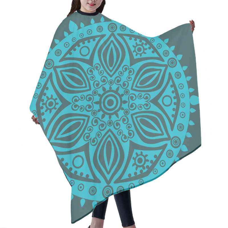 Personality  Circle Ornament Hair Cutting Cape