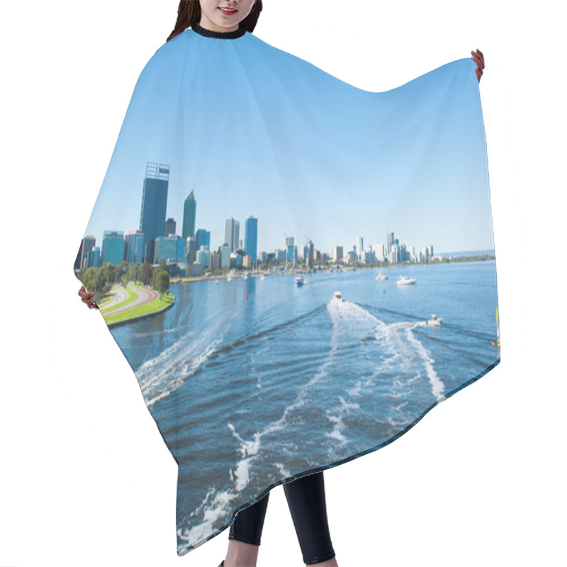 Personality  Skyline Perth Australia Sailing Boats Swan River Hair Cutting Cape