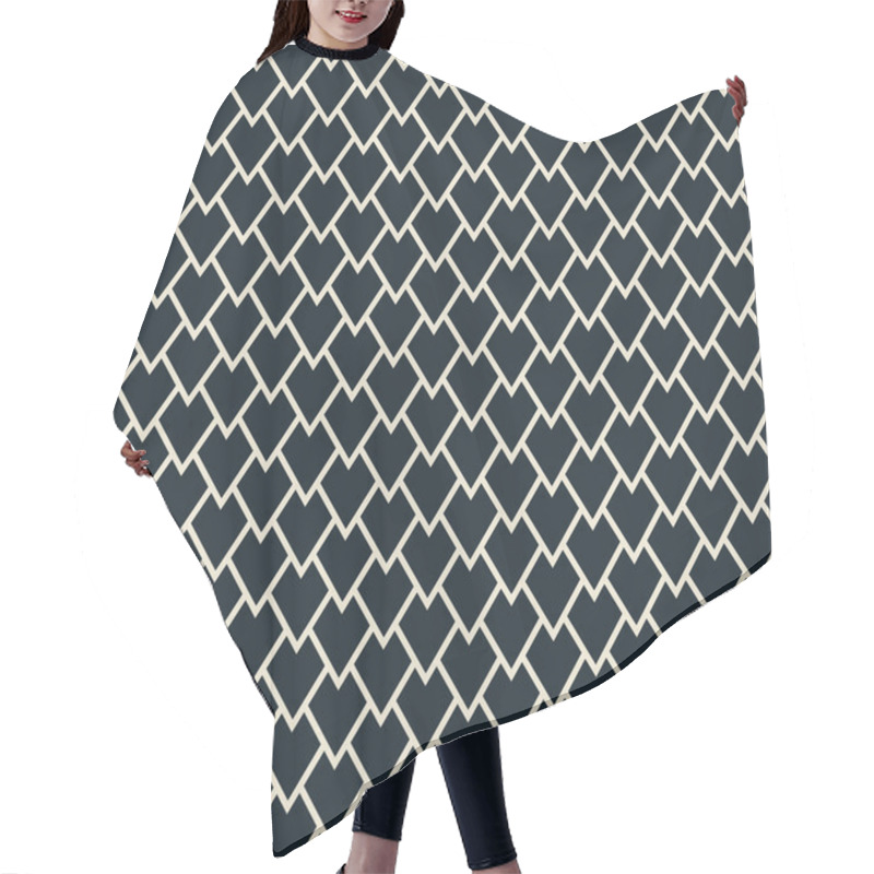 Personality  Minimalistic Monochrome Scale Pattern Hair Cutting Cape