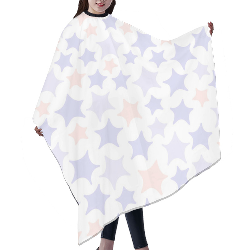 Personality  Cute Stars Seamless Pattern.  Hair Cutting Cape