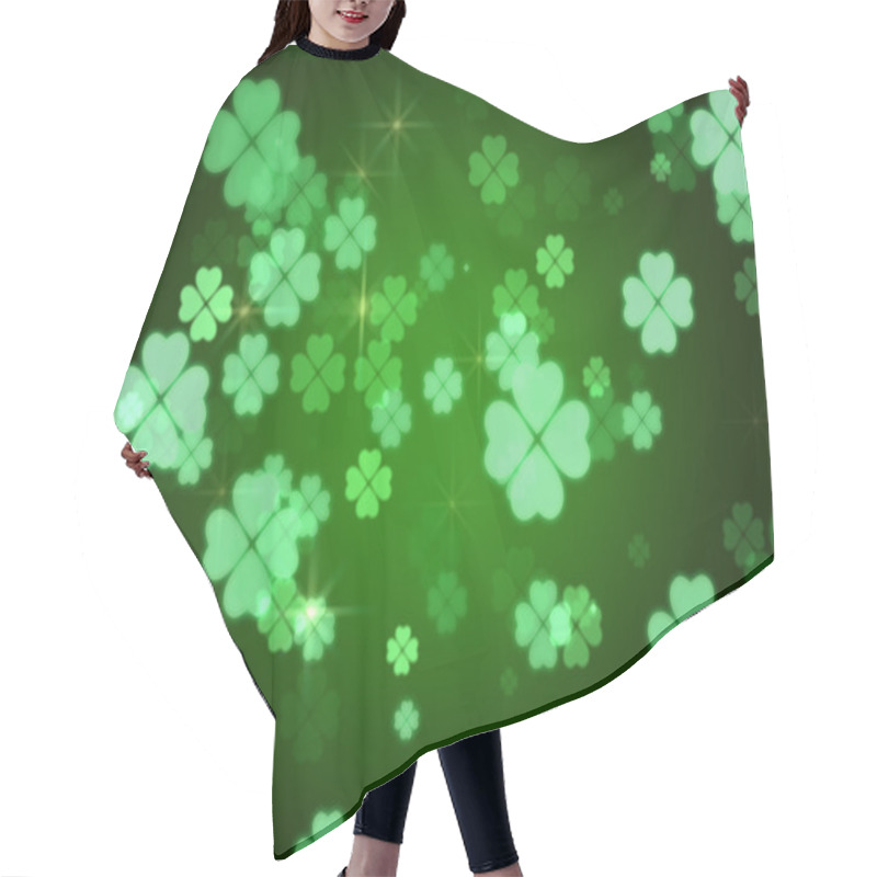 Personality  Clovers Background Hair Cutting Cape