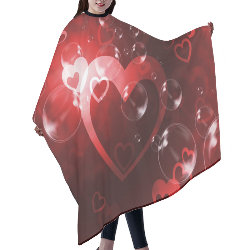 Personality  Hearts Background Means Passionate Wallpaper Or Loving Ar Hair Cutting Cape