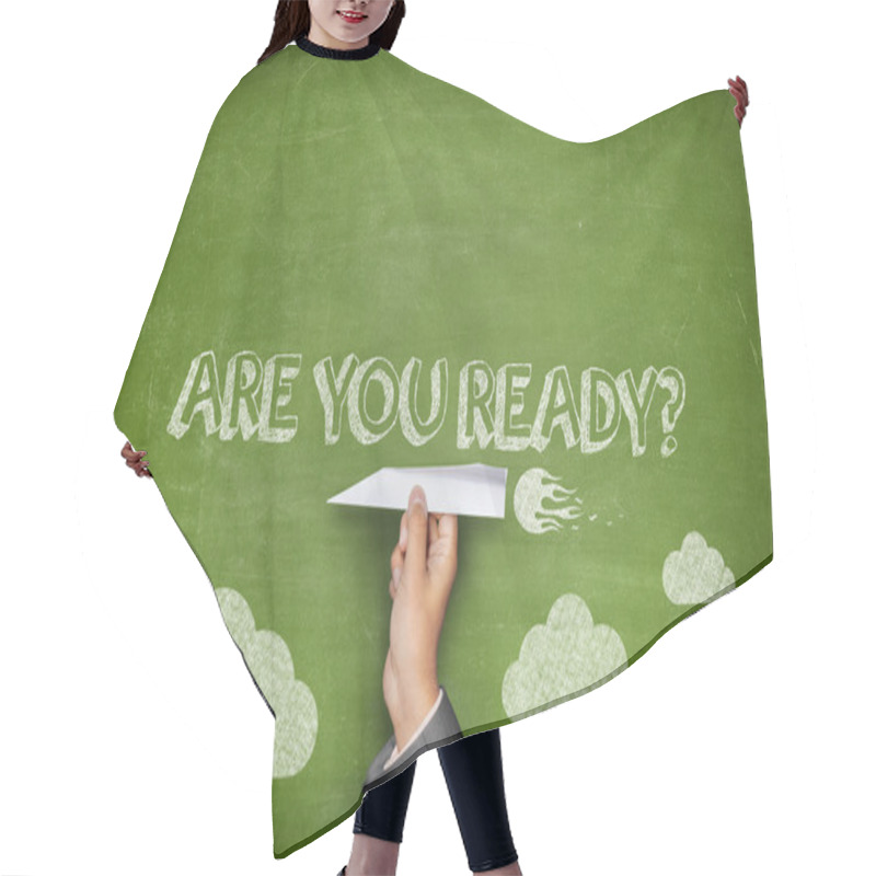 Personality  Are You Ready Concept Hair Cutting Cape