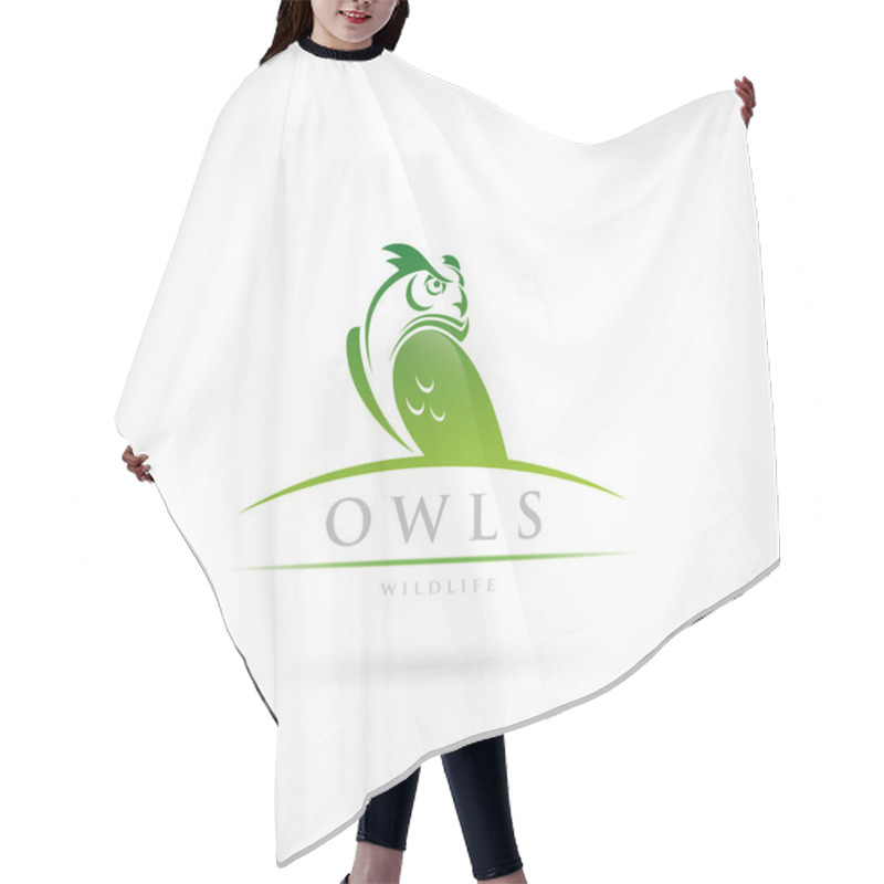 Personality  Owl Symbol Hair Cutting Cape