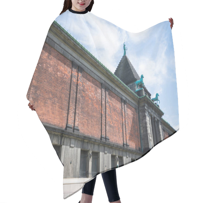 Personality  COPENHAGEN, DENMARK - MAY 5, 2018: Urban Scene With Beautiful Ny Carlsberg Glyptotek In Copenhagen, Denmark Hair Cutting Cape