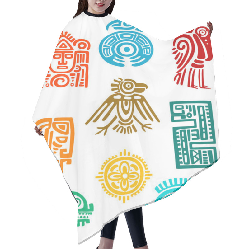 Personality  Ancient Maya Elements And Symbols Hair Cutting Cape