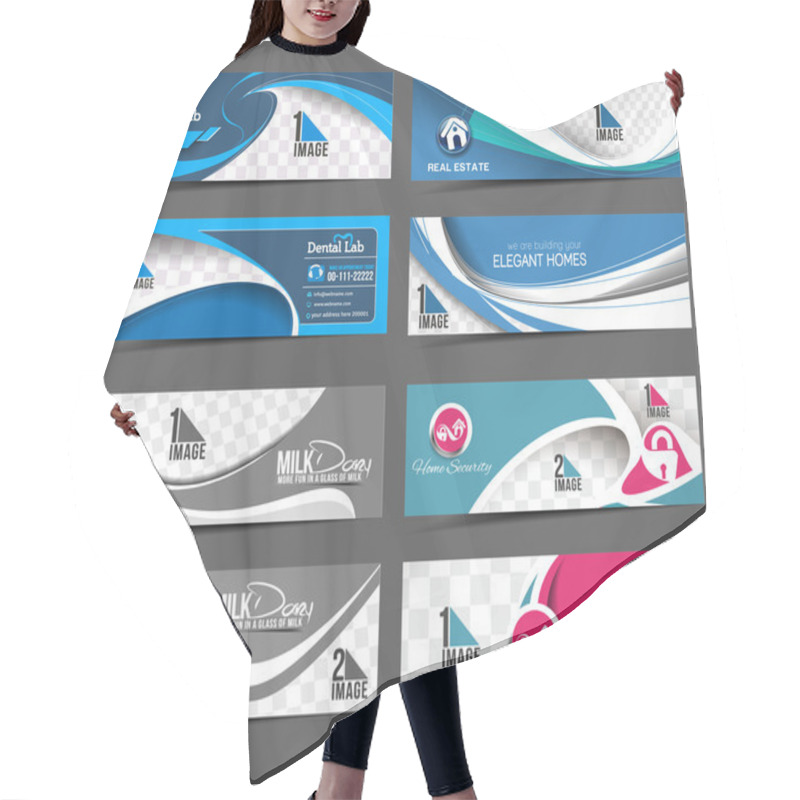 Personality  Modern Abstract Business Banner Hair Cutting Cape