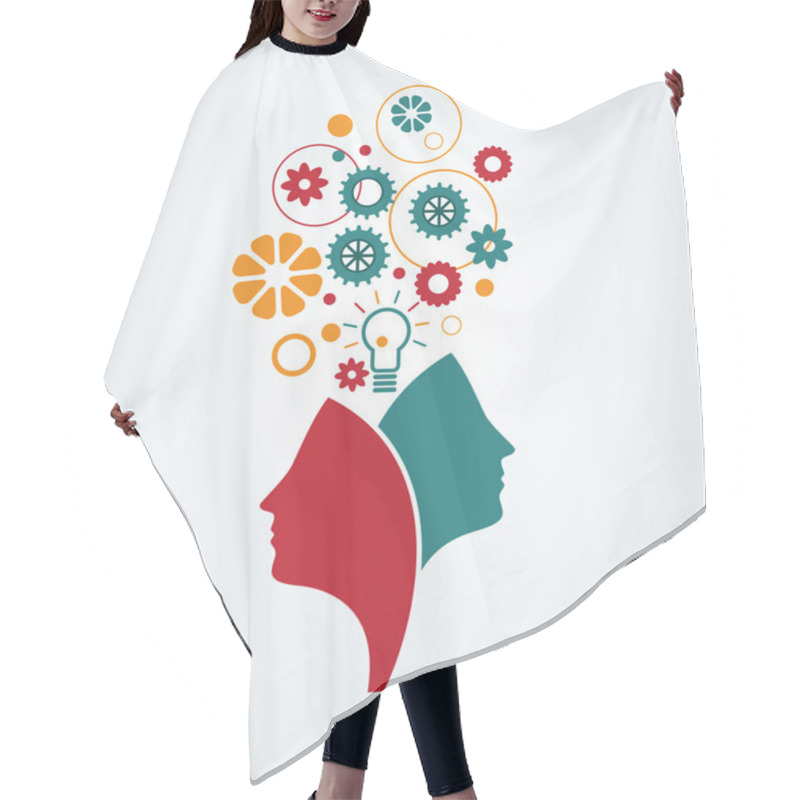 Personality  Creative Minds Hair Cutting Cape