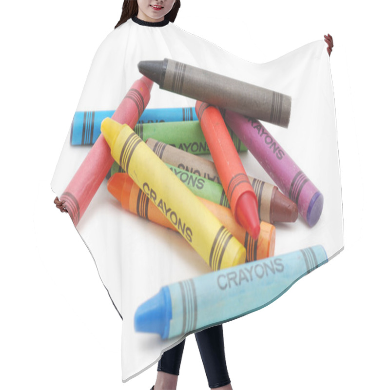 Personality  Crayons Lying In Chaos Hair Cutting Cape