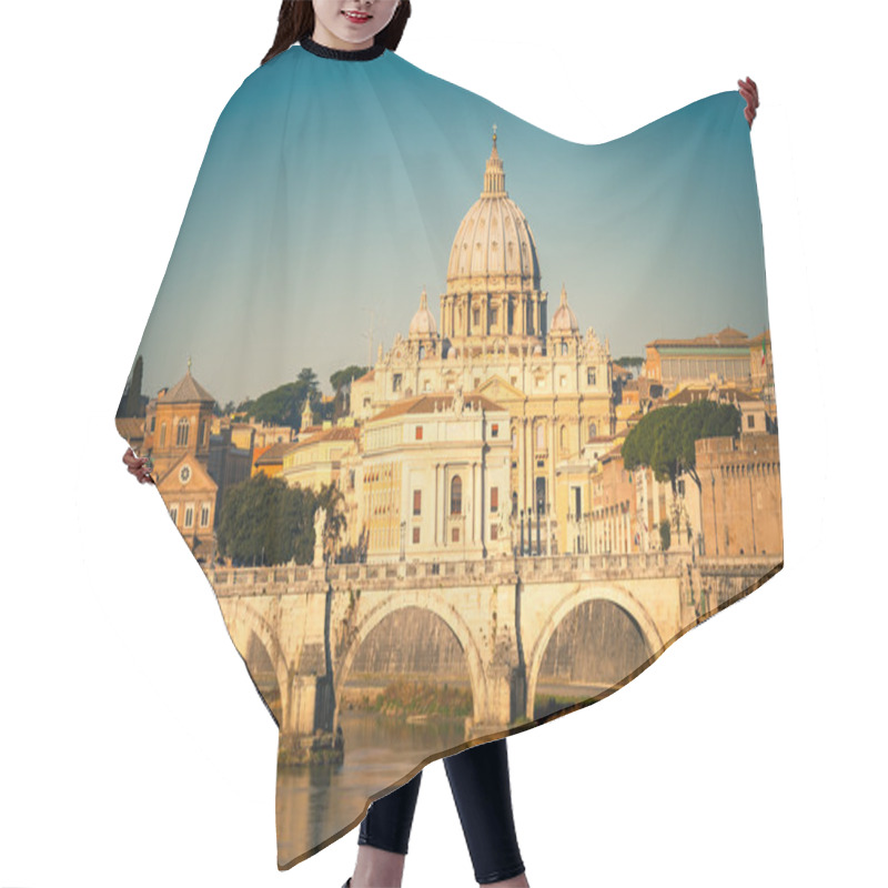 Personality  Tiber And St. Peter's Cathedral, Rome Hair Cutting Cape