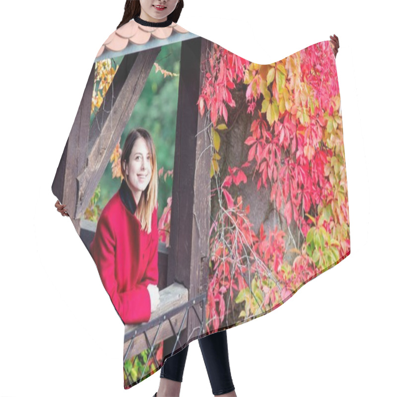 Personality  Woman Standing Near A Castle Dais Hair Cutting Cape