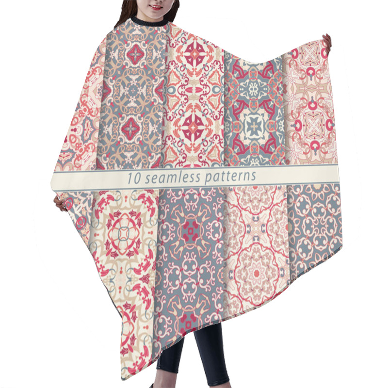 Personality  Set Of Ten Arabic Patterns Hair Cutting Cape