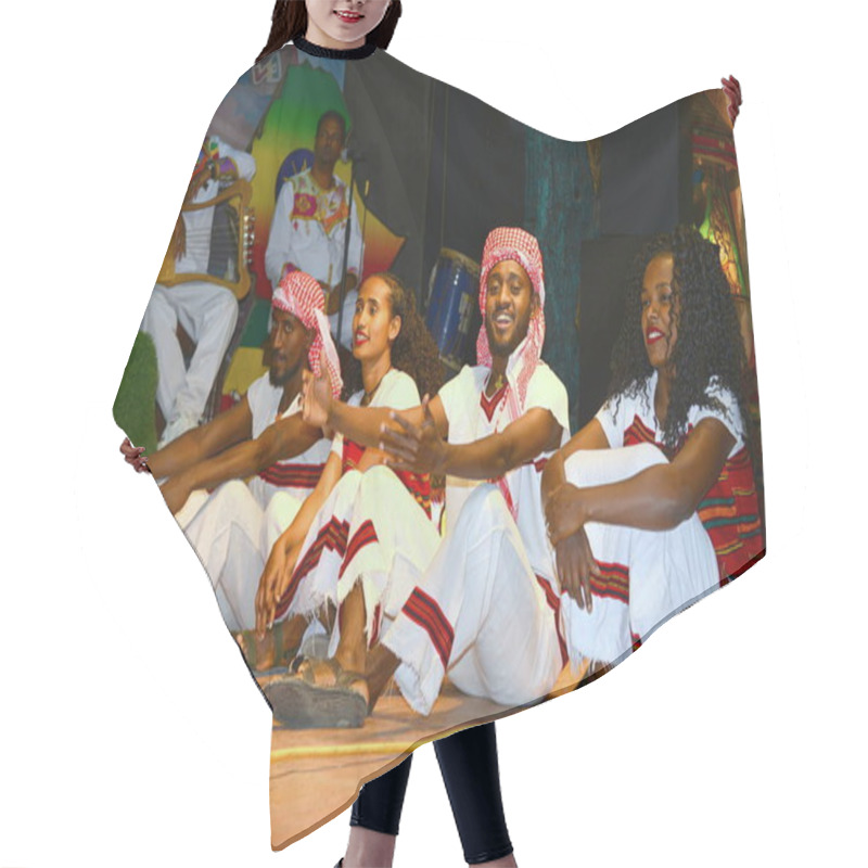 Personality  ETHIOPIA,REPRESENTATION OF ETHIOPIAN DANCES Hair Cutting Cape