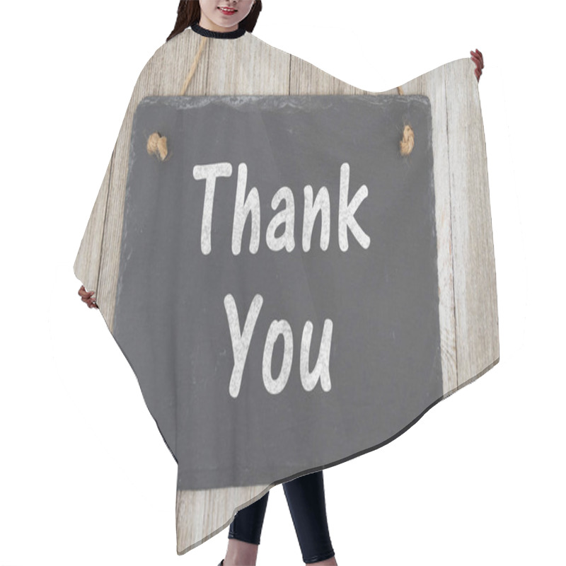 Personality  A Rustic Thank You Message Hair Cutting Cape