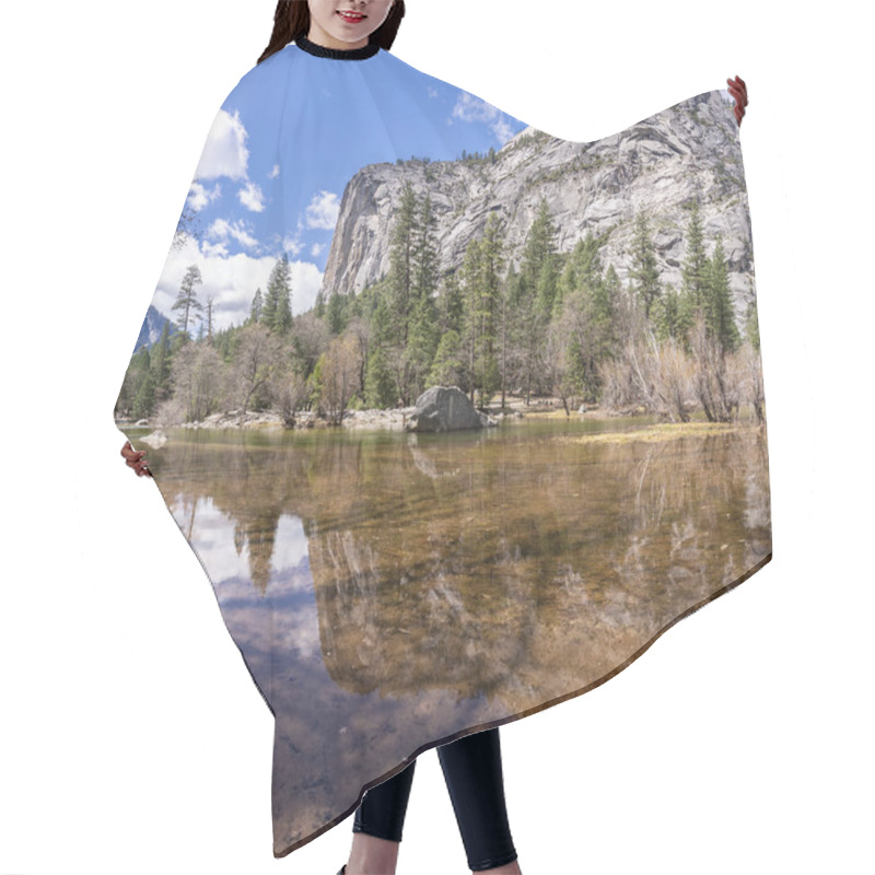 Personality  Mirror Lake At Yosemite Valley National Park In California San Francisco USA Hair Cutting Cape