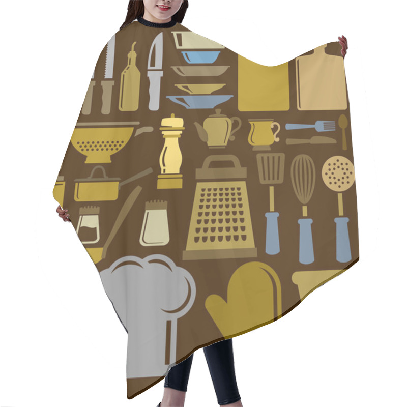 Personality  Kitchen Icons Hair Cutting Cape