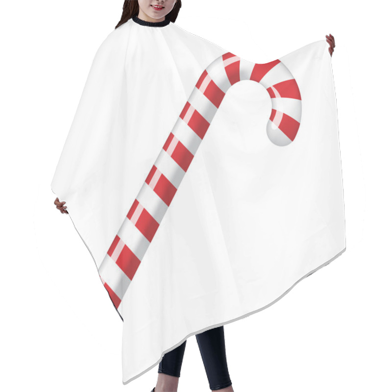 Personality  Traditional Christmas Candy Cane Hair Cutting Cape