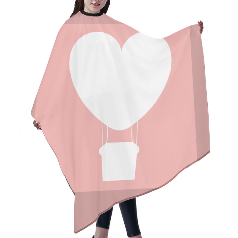 Personality  Air Balloon, Desing, Vector Illustration. Hair Cutting Cape