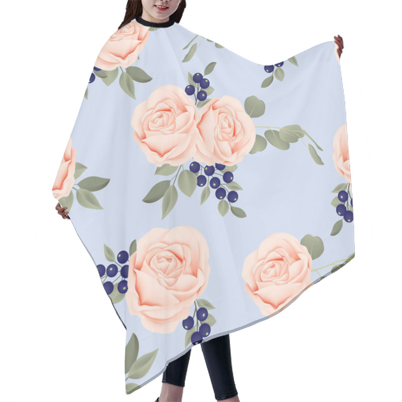 Personality  Modern Floral Pattern For Fabric Design And Beautiful Background. Hair Cutting Cape