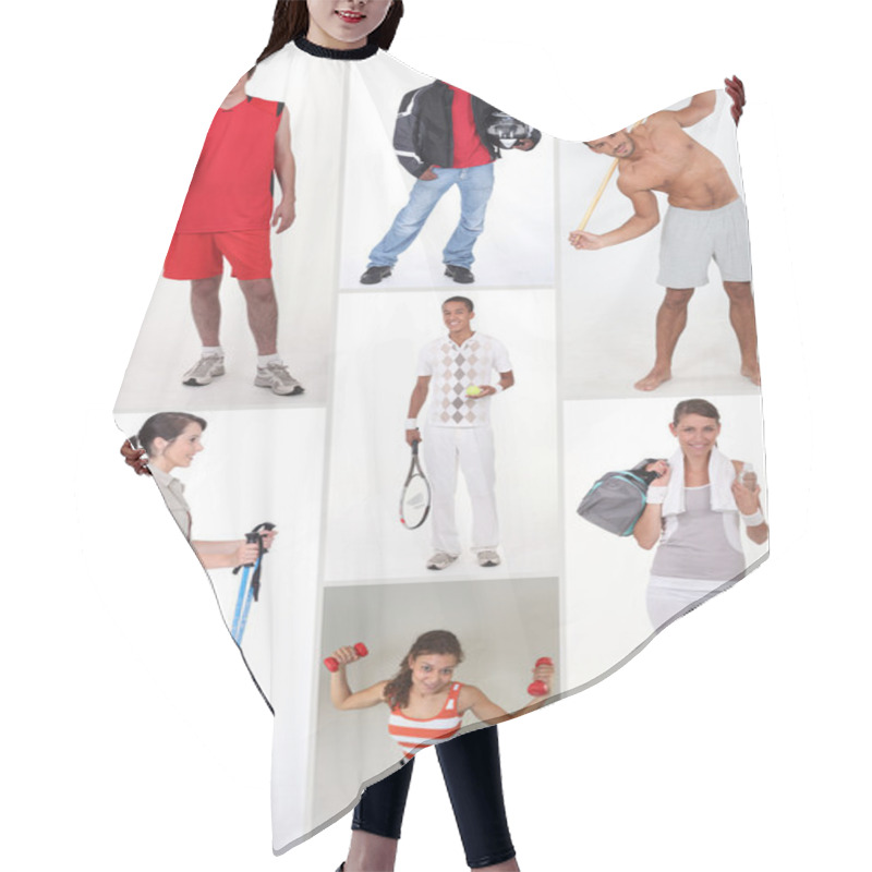 Personality  Collage Of Athletic Hair Cutting Cape