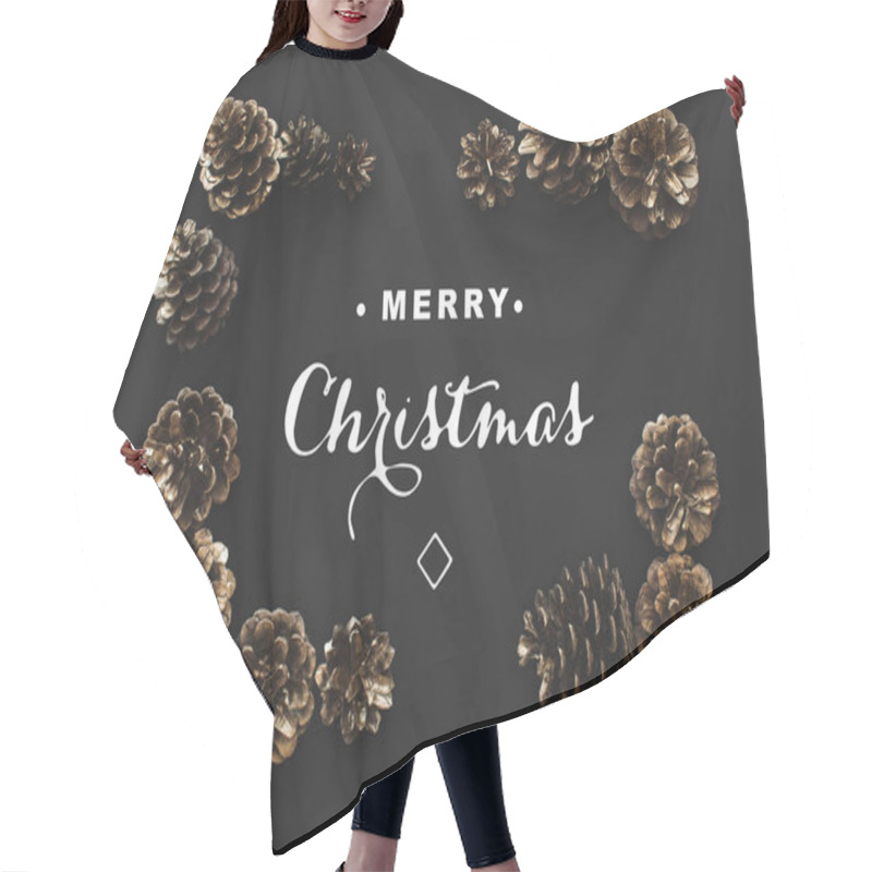 Personality  Frame Of Pine Cones  Hair Cutting Cape