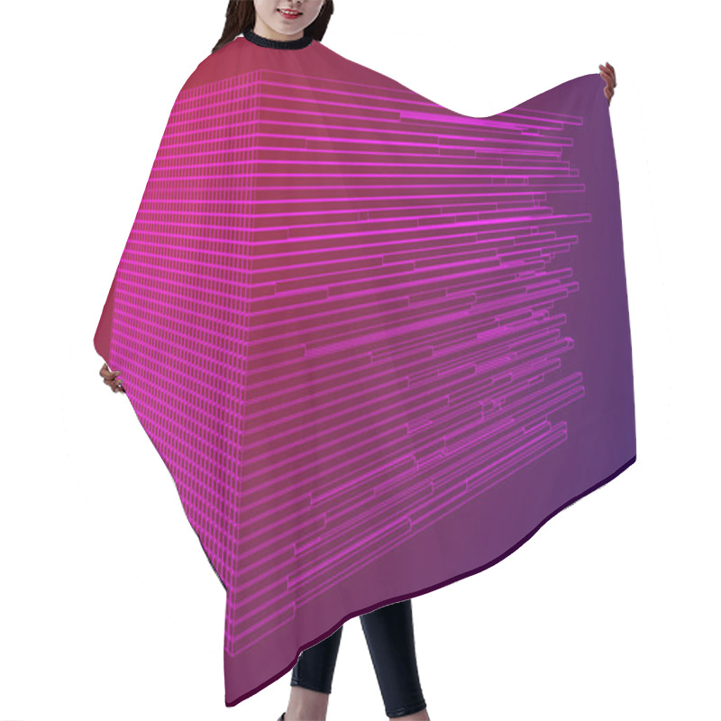 Personality  Big Data Visualization Vector Concept Hair Cutting Cape