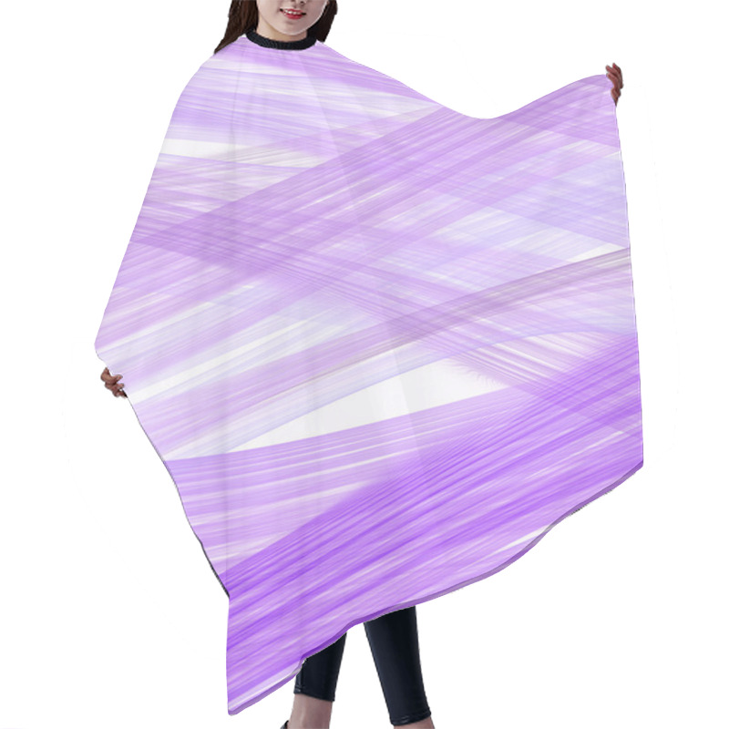 Personality  Violet Texture Hair Cutting Cape