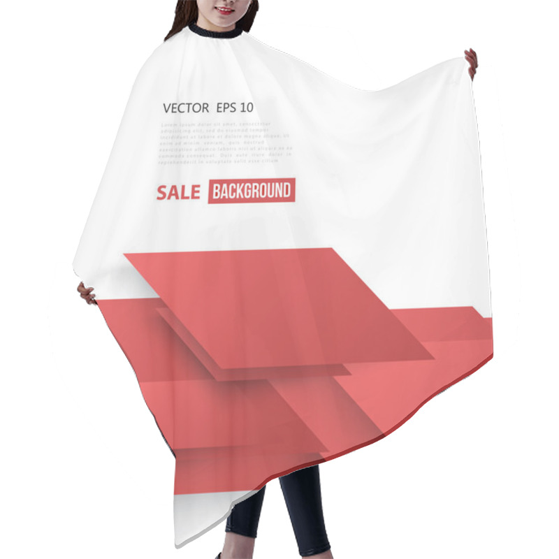 Personality  Vector Abstract Geometric Hair Cutting Cape