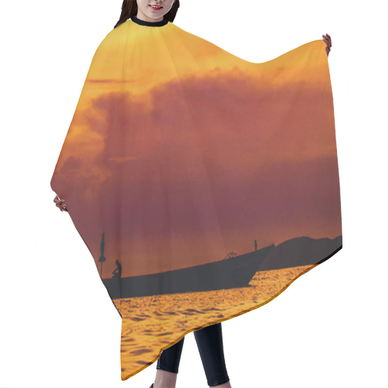 Personality  Twilight Symphony Where Sky Meets Sea Hair Cutting Cape