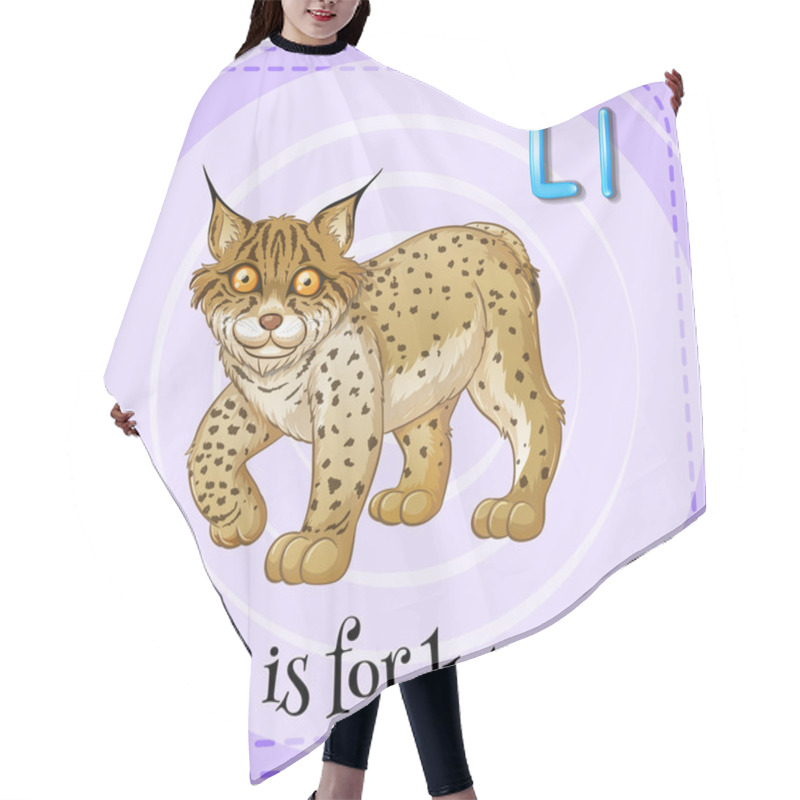 Personality  Letter L Hair Cutting Cape