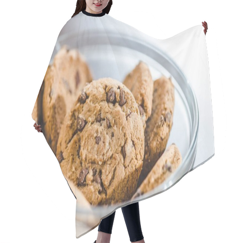 Personality  Cookies With Chocolate In Bowl Hair Cutting Cape