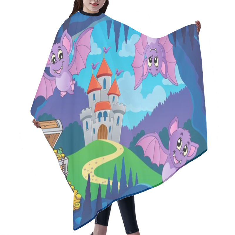 Personality  Bats In Fairy Tale Cave Hair Cutting Cape