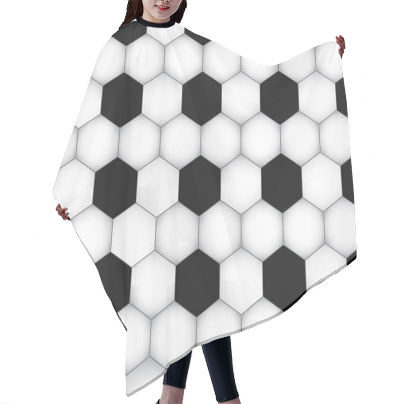 Personality  Soccer Seamless Texture Hair Cutting Cape