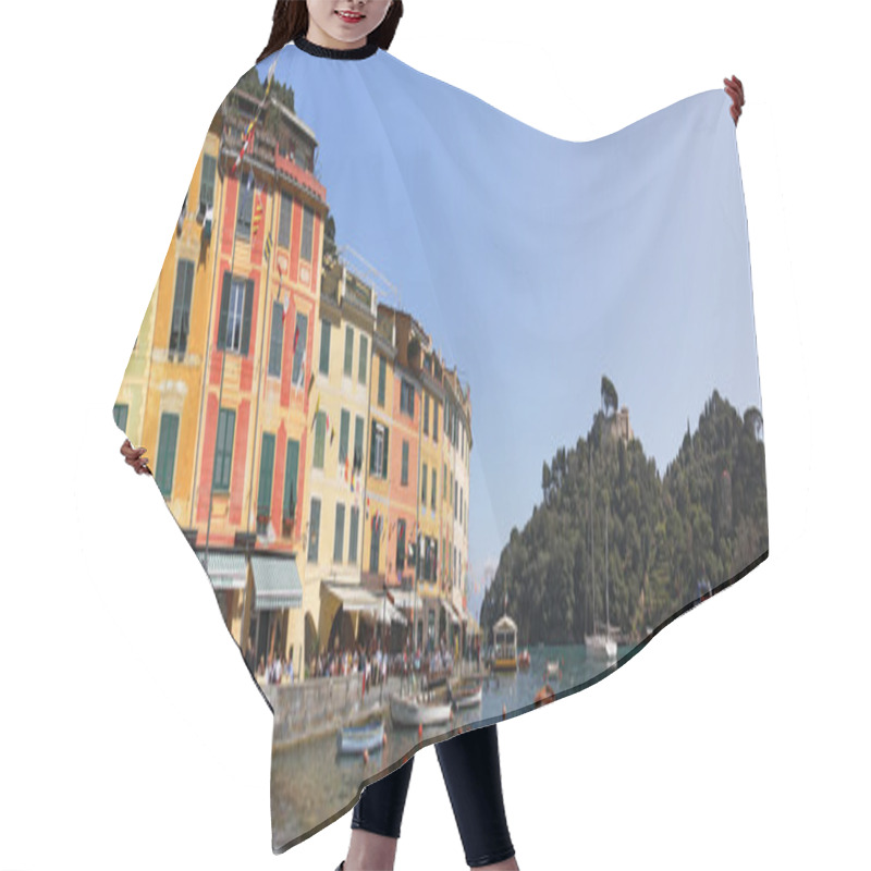 Personality  Panorama Of Portofino. Hair Cutting Cape