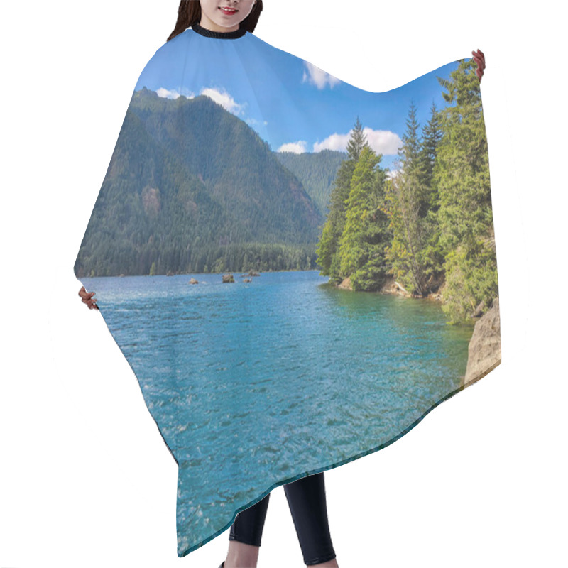 Personality  Lake Cushman, Washington In August Of 2021  Hair Cutting Cape