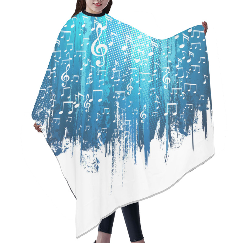 Personality  Music Background Hair Cutting Cape