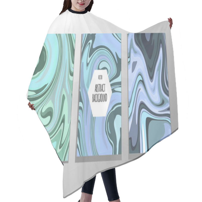 Personality  Vector Abstract Background  Marble Texture Hair Cutting Cape