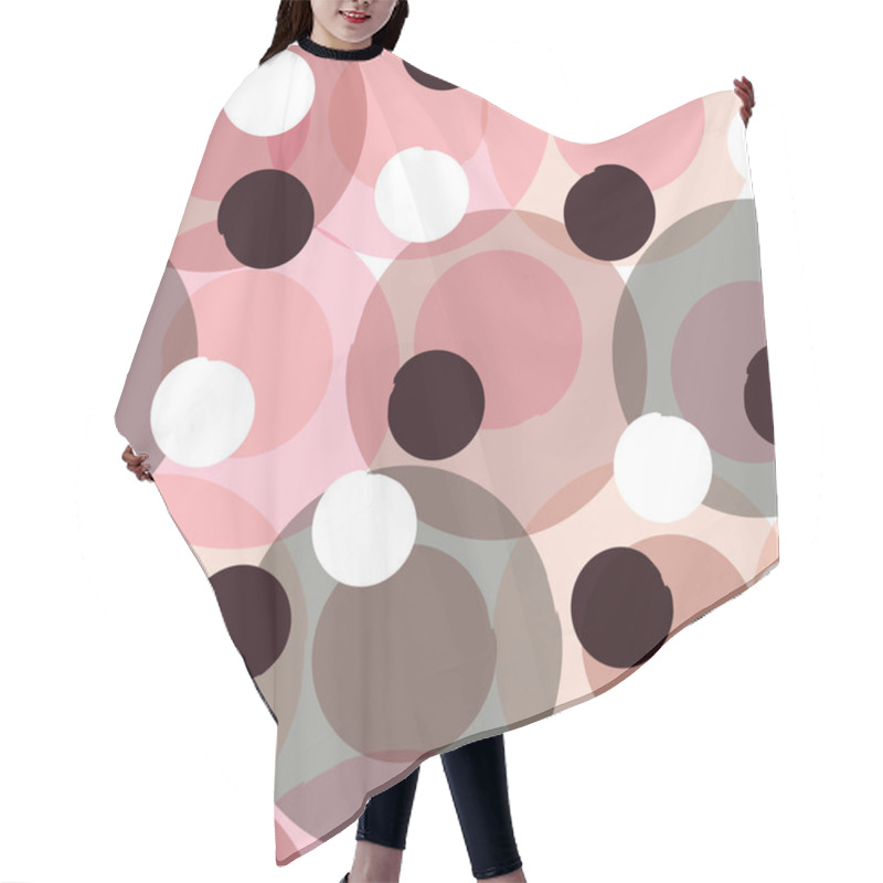 Personality  Seamless Universal Pattern. Polka Dots, Circles Hair Cutting Cape