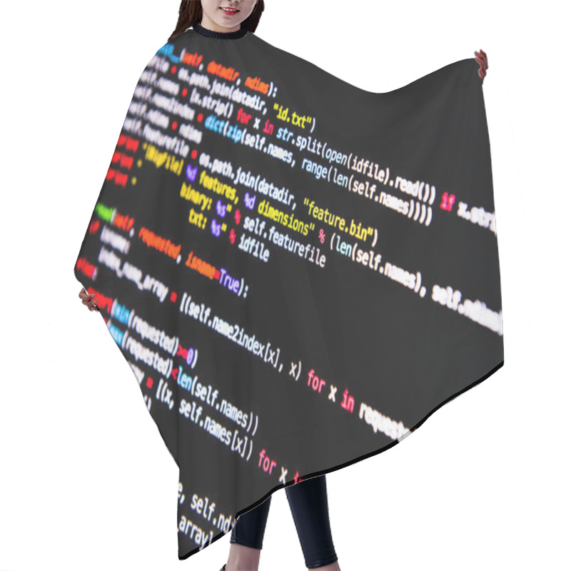 Personality  Computer Language Source Code Hair Cutting Cape